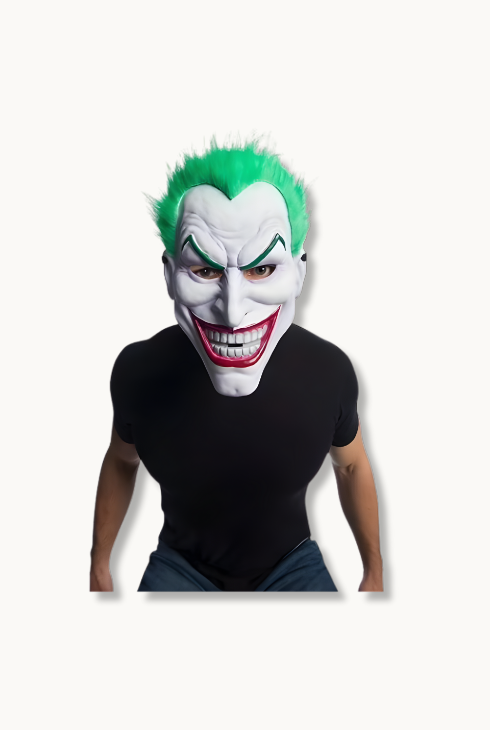Masque Joker Adulte – Déguisement Halloween Réaliste | Jeuxpourtoi™