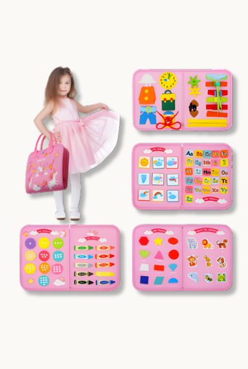 Busy Board Montessori – Jouet Éducatif d’Éveil Sensoriel & Motricité Fine | Jeuxpourtoi™