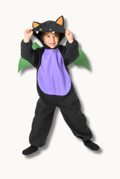 Déguisement Chauve-Souris Enfant 2–4 ans – Combinaison Douce et Ailes Amovibles | jeuxpourtoi™