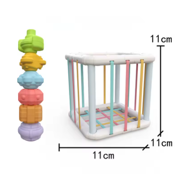 🧠 Cubes Sensoriels Bébé – Formes, Textures & Couleurs Éducatives | Jeuxpourtoi™
