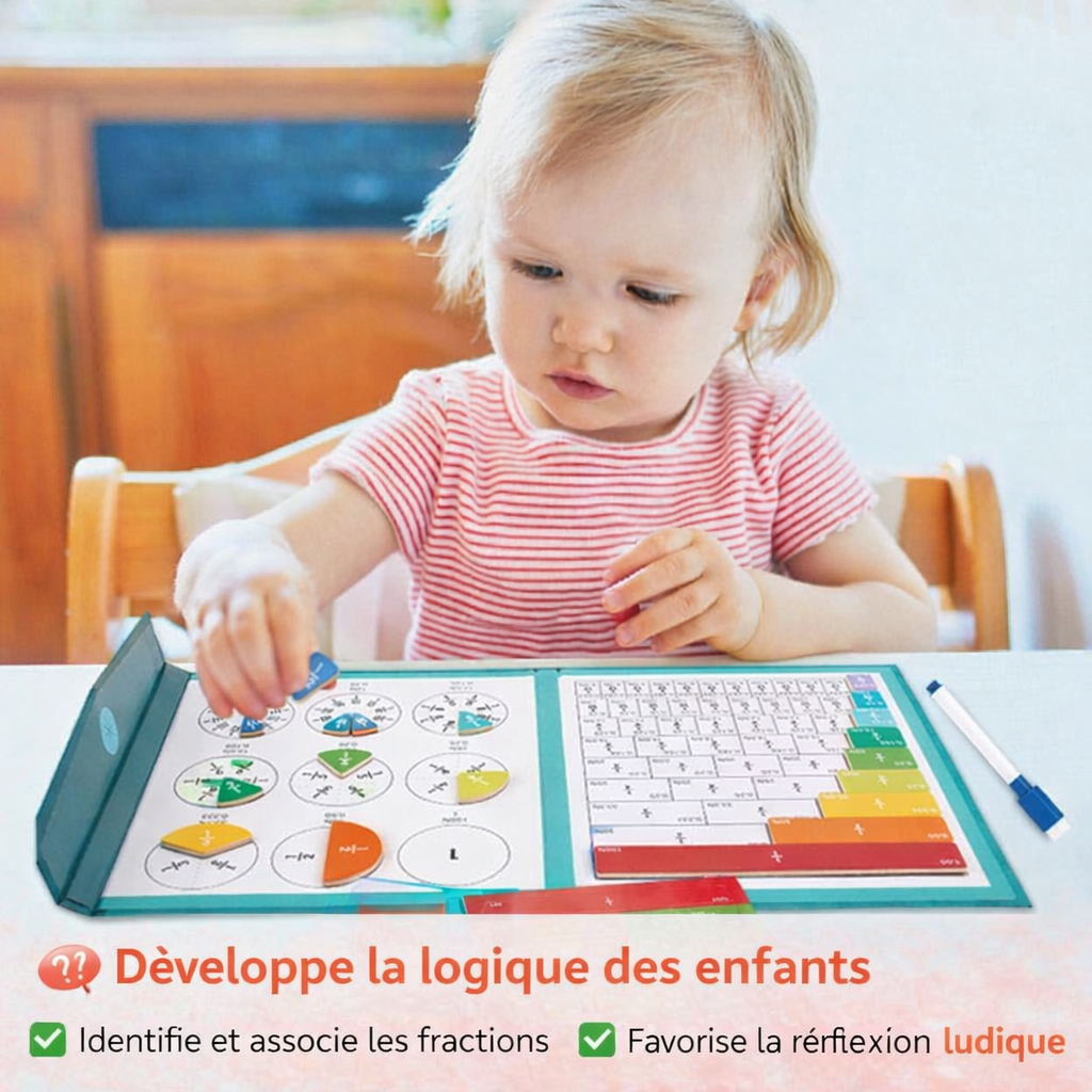 Jeux de Mathématiques Enfant – Calcul Rapide Fractions Tangram – Dès 5 ans | JeuxPourToi™