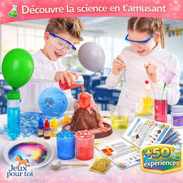 🧪 Kit Scientifique Enfants – Chimie, Volcans & Expériences | JeuxPourToi™