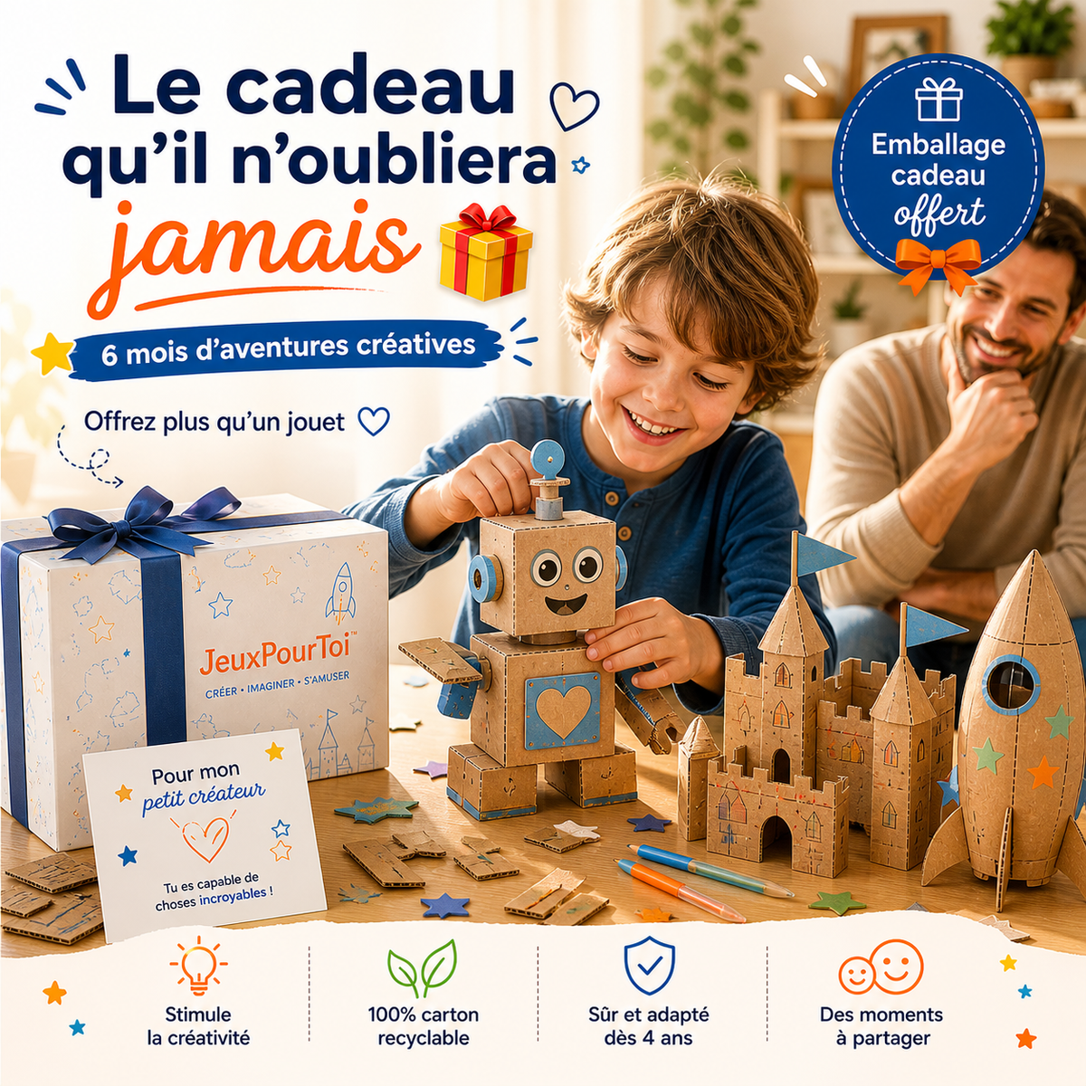 Fusée en carton : construire une fusée avec son enfant Image