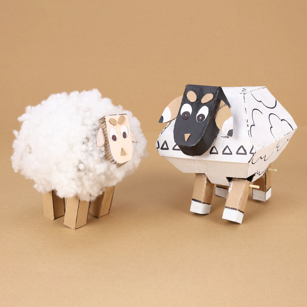 Mouton en Carton à Imprimer | Kit PDF | DIY Enfant 6-9 ans