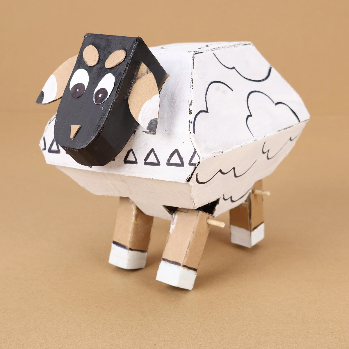 Mouton en Carton à Imprimer | Kit PDF | DIY Enfant 6-9 ans