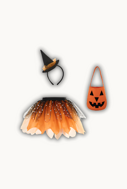 🧙‍♀️ Déguisement Sorcière Ambre – Ensemble Halloween Enfant | JeuxPourToi™