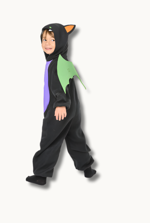 Déguisement Chauve-Souris Enfant 2–4 ans – Combinaison Douce et Ailes Amovibles | jeuxpourtoi™