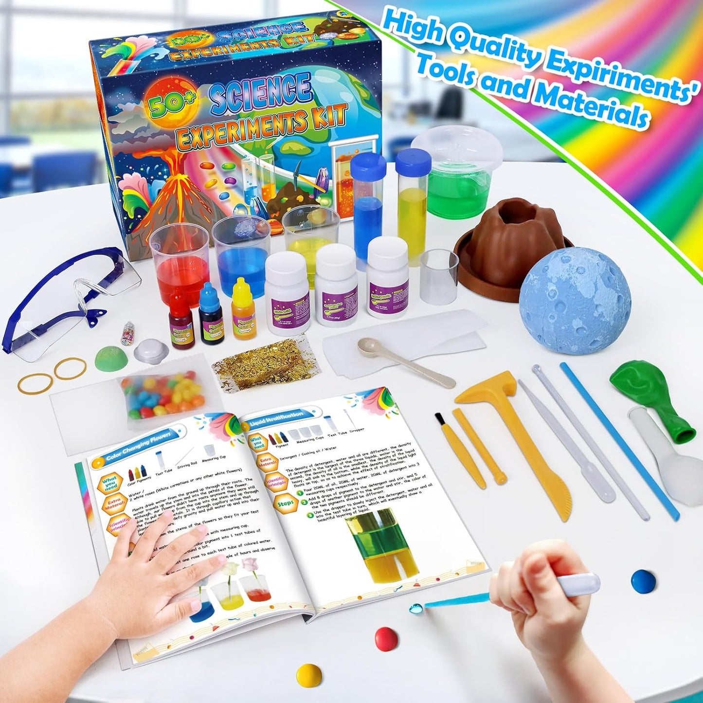 🧪 Kit Scientifique Enfants – Chimie, Volcans & Expériences | JeuxPourToi™