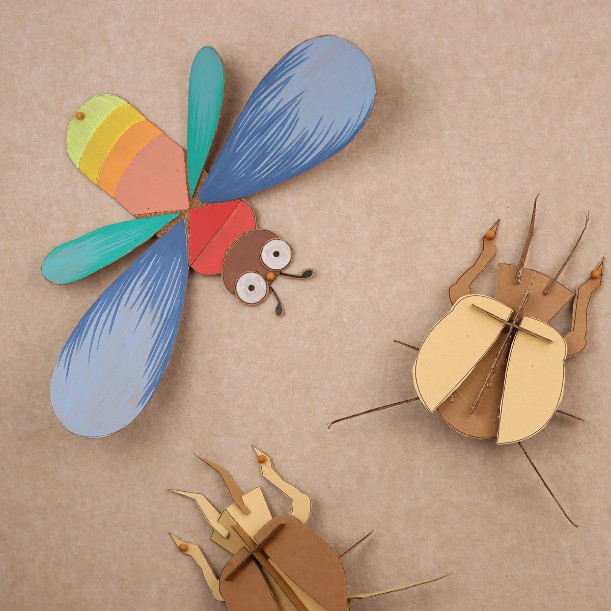 Libellule en Carton à Imprimer | Kit PDF | Insecte DIY Enfant