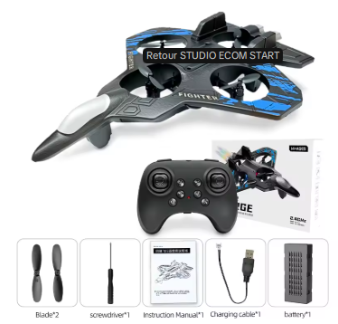 Jouet Avion Jet Télécommandé – Acrobatique 360° avec Lumières LED | Jeuxpourtoi™