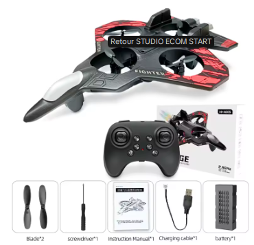 Jouet Avion Jet Télécommandé – Acrobatique 360° avec Lumières LED | Jeuxpourtoi™