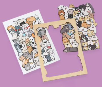 🐾 Puzzle créatif animal – jeux de table en bois Montessori | JeuxPourToi™