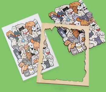 🐾 Puzzle créatif animal – jeux de table en bois Montessori | JeuxPourToi™