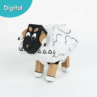 Mouton en Carton à Imprimer | Kit PDF | DIY Enfant 6-9 ans