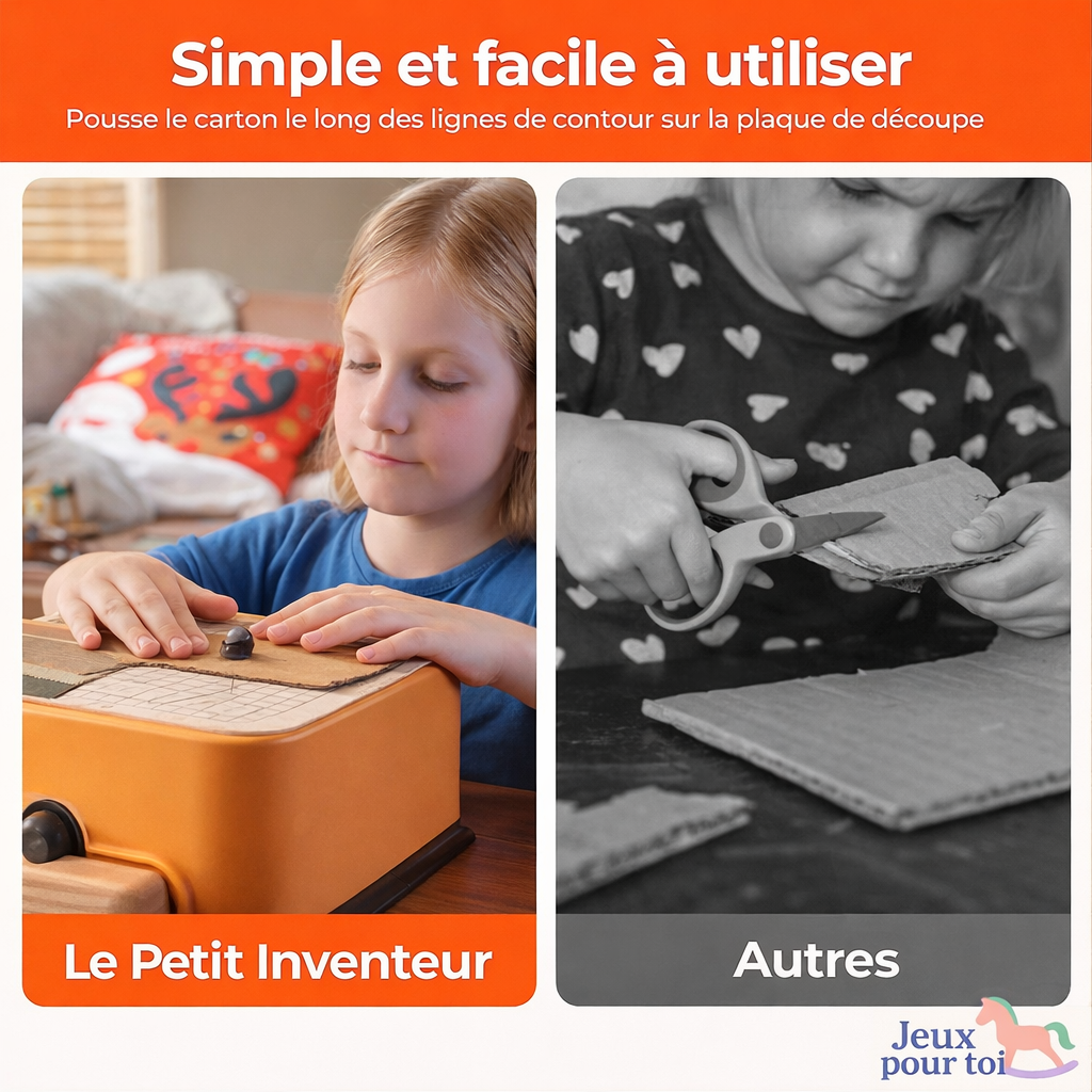 Petit Inventeur - La Scie à Carton Électrique 100% Sécurisée 🔧 Le Crea-Cut | JeuxPourToi™