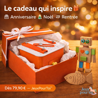 Petit Inventeur™ — La Scie à Carton 100% Sécurisée Dès 4 Ans