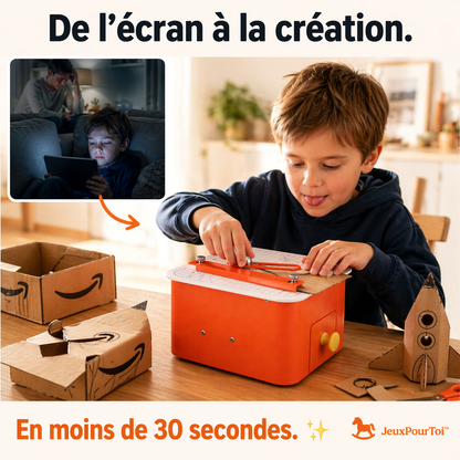 Petit Inventeur - La Scie à Carton Électrique 100% Sécurisée 🔧 Le Crea-Cut | JeuxPourToi™