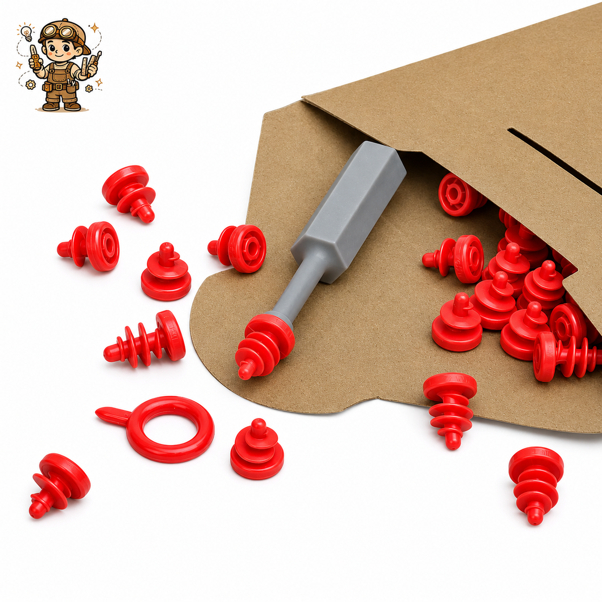 Kit Créateur Carton™ — Transforme les cartons de la maison en constructions géniales