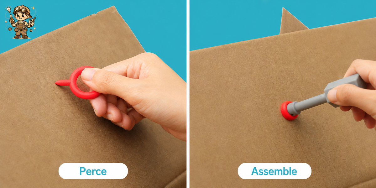 Kit Créateur Carton™ — Transforme les cartons de la maison en constructions géniales