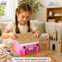 Le Petit Inventeur PRO™ — Coupe-carton sécurisé pour enfant (Kirby & Spike) | Sans danger dès 4 ans