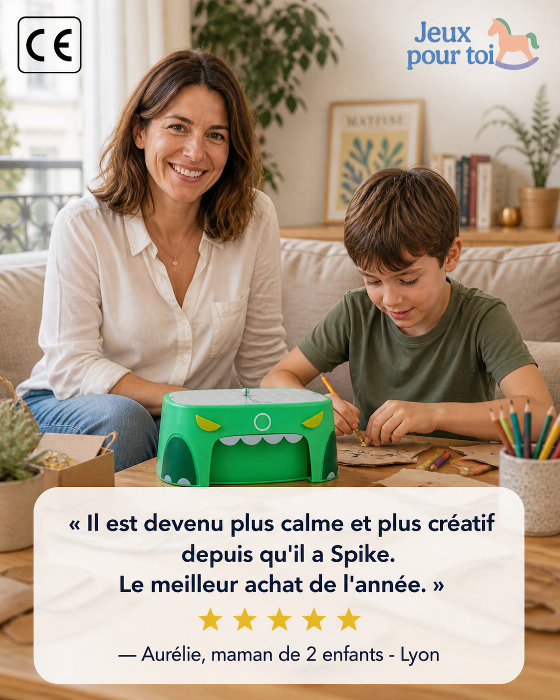 Le Petit Inventeur PRO™ — Coupe-carton sécurisé pour enfant (Kirby & Spike) | Sans danger dès 4 ans