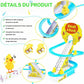 🦆 Jouet d’escalade petits canards | Circuit de course électrique avec lumières et musique – Jeupourtoi™