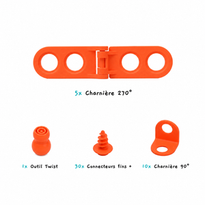 Kit Ingénieur Carton™ — Connecteurs Articulés pour Créer des Robots, Voitures et Machines en Carton