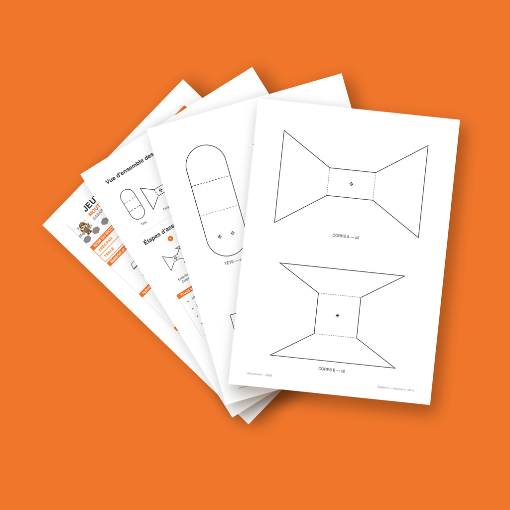 Mouton en Carton à Imprimer | Kit PDF | DIY Enfant 6-9 ans