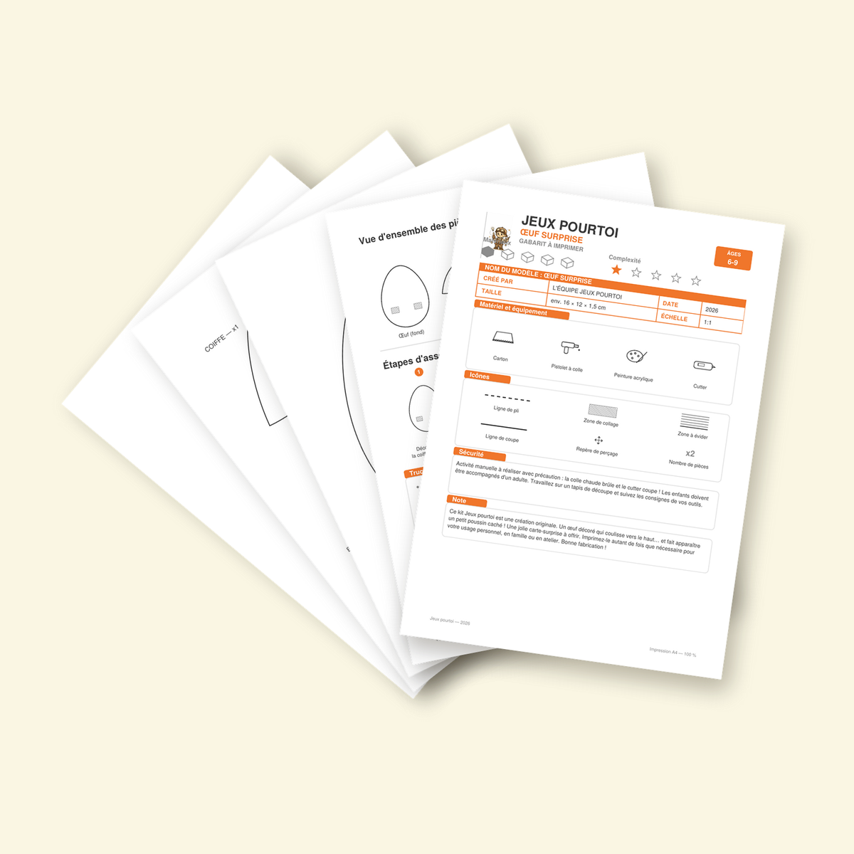 Visage de Monstre à Composer | Kit PDF | DIY Enfant 6-9 ans
