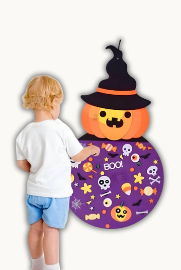 Kit DIY Halloween – Citrouille Sorcière en Feutre Jeuxpourtoi™