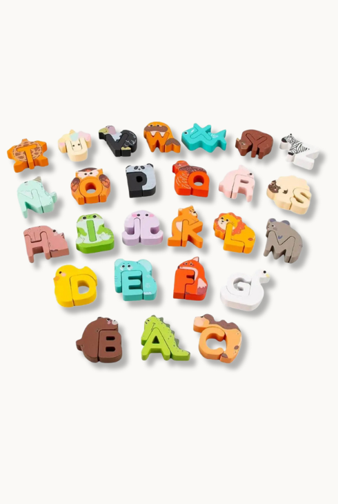 Puzzle en bois alphabet – ABCPlay Jeuxpourtoi™™