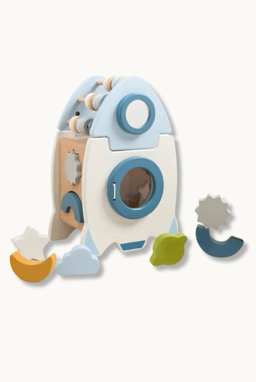 Jouet en Bois Fusée Montessori – Jeuxpourtoi™