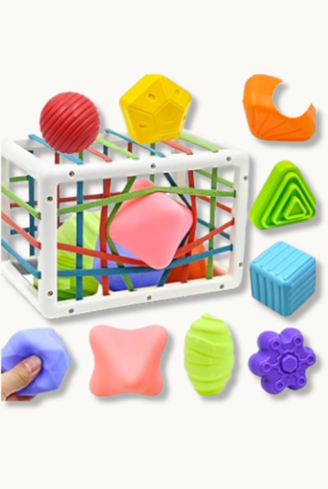 🧠 Cubes Sensoriels Bébé – Formes, Textures & Couleurs Éducatives | Jeuxpourtoi™