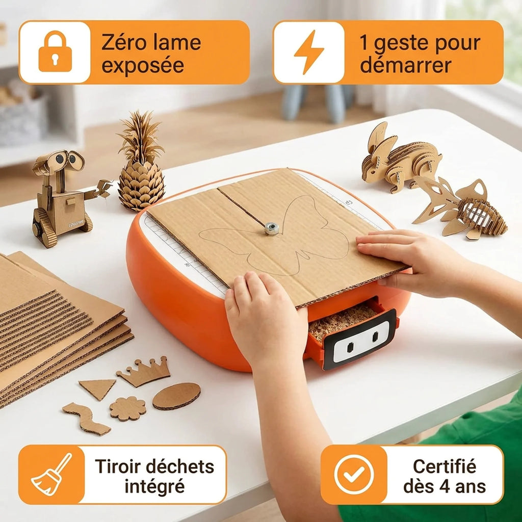 Petit Inventeur — Scie à carton sécurisée enfant dès 4 ans