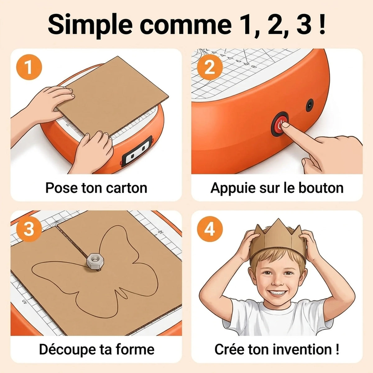 Petit Inventeur — Scie à carton sécurisée enfant dès 4 ans