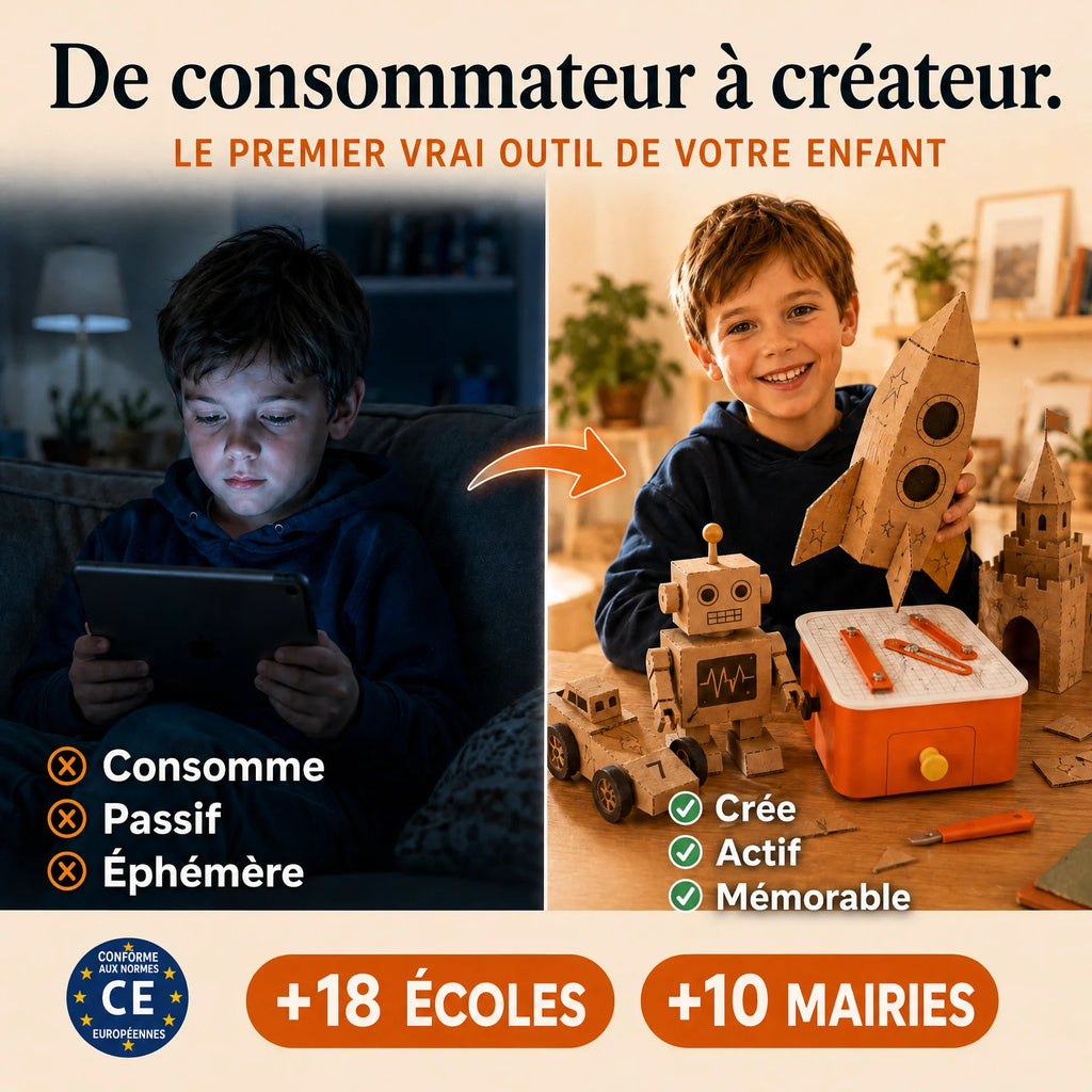 Petit Inventeur — Scie à carton sécurisée enfant dès 4 ans
