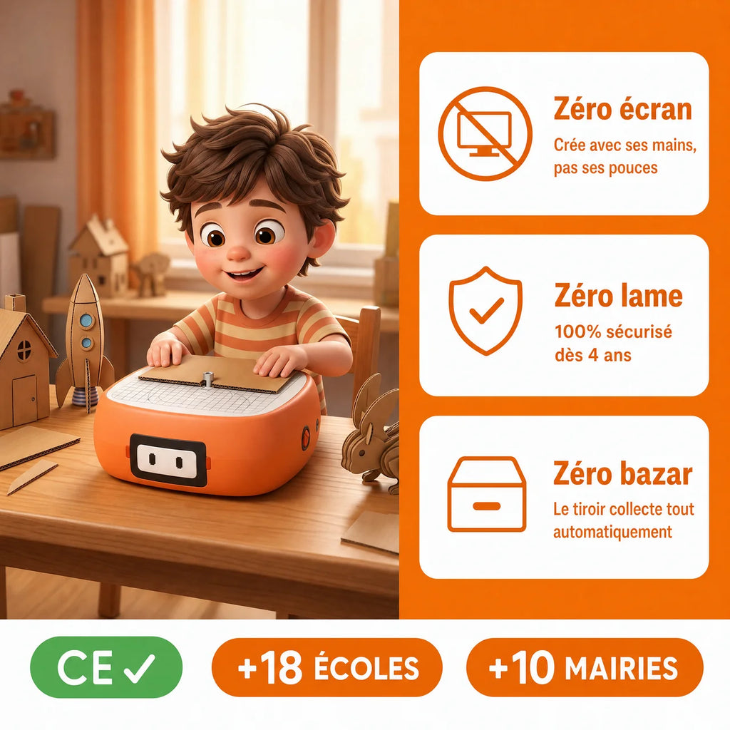 Petit Inventeur — Scie à carton sécurisée enfant dès 4 ans