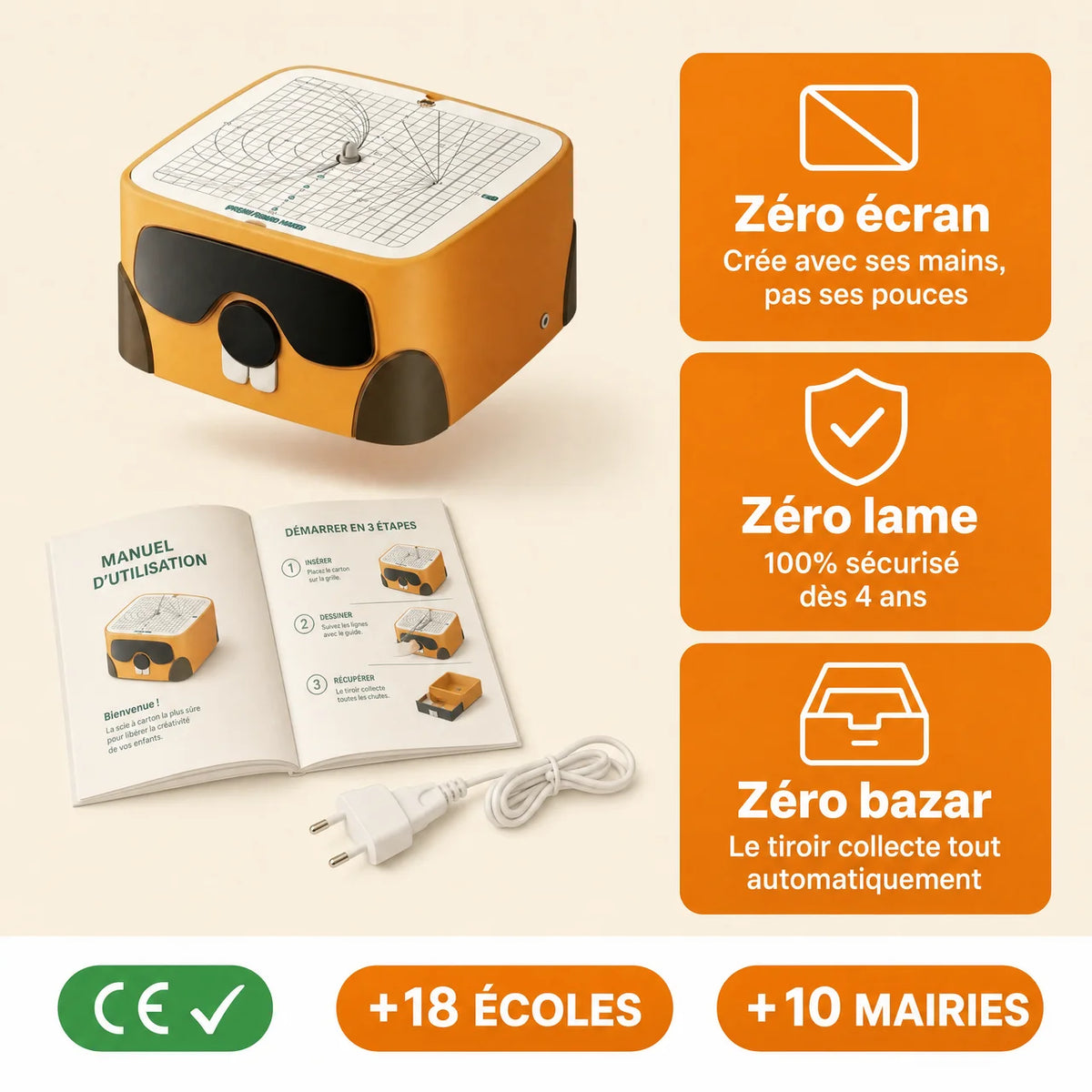 Petit Inventeur — Scie à carton sécurisée enfant dès 4 ans